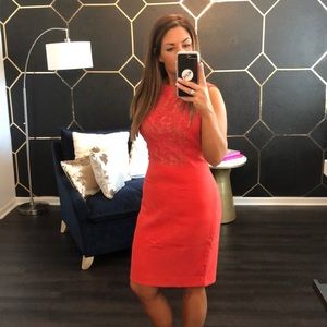 Salmon-colored Sheath Dress from The Limited